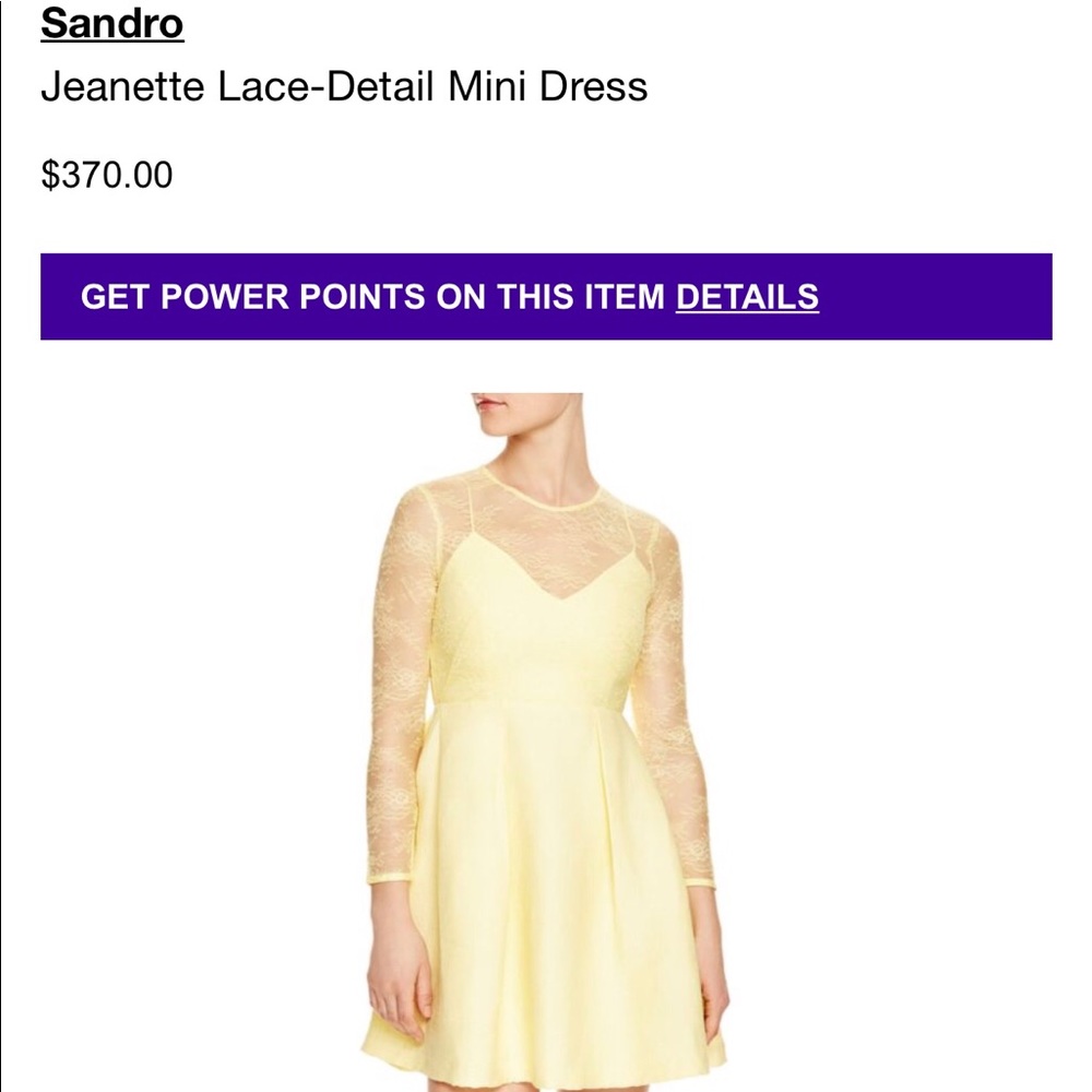 Yellow lace dress
